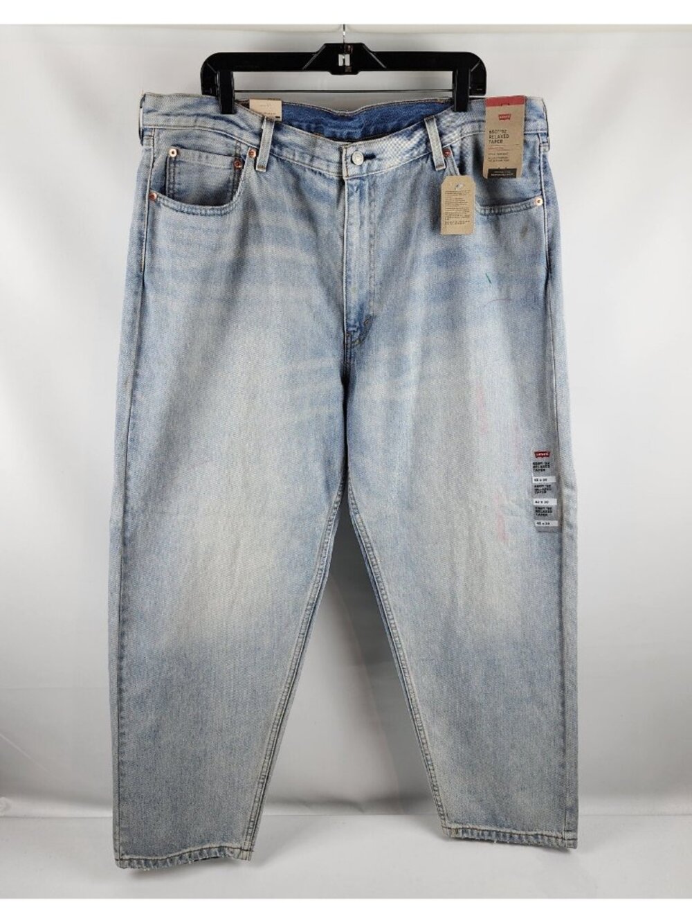 Levis 550 '92 Relaxed Taper Mens 42x30 Jeans Marker Stained Distressed New